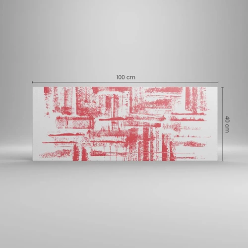 Bild auf Leinwand - Leinwandbild - Die rote Stadt - 100x40 cm