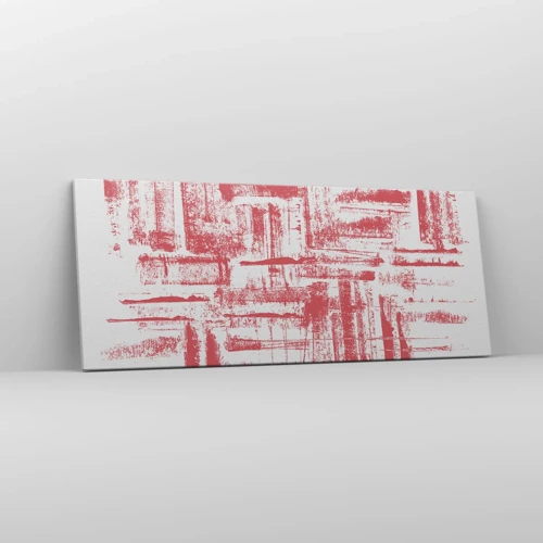 Bild auf Leinwand - Leinwandbild - Die rote Stadt - 100x40 cm