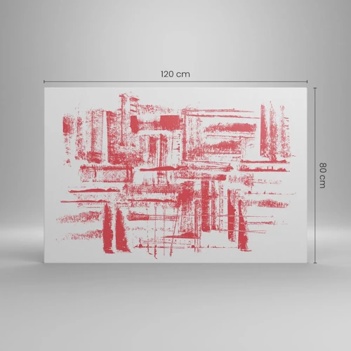 Bild auf Leinwand - Leinwandbild - Die rote Stadt - 120x80 cm