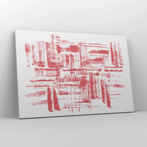 Bild auf Leinwand - Leinwandbild - Die rote Stadt - 120x80 cm