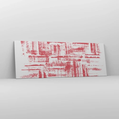 Bild auf Leinwand - Leinwandbild - Die rote Stadt - 140x50 cm