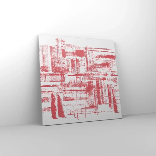 Bild auf Leinwand - Leinwandbild - Die rote Stadt - 50x50 cm