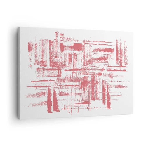 Bild auf Leinwand - Leinwandbild - Die rote Stadt - 70x50 cm