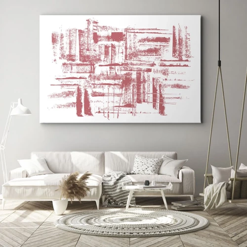 Bild auf Leinwand - Leinwandbild - Die rote Stadt - 70x50 cm