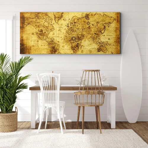 Bild auf Leinwand - Leinwandbild - Diese Welt ist seltsam - 100x40 cm