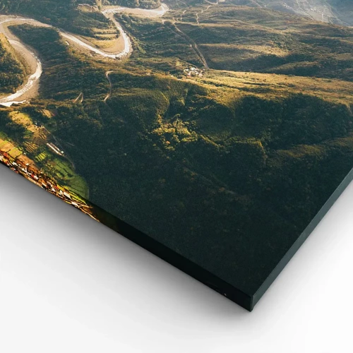Bild auf Leinwand - Leinwandbild - Direkt aus dem Herzen der Berge - 40x40 cm