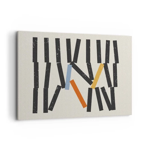 Bild auf Leinwand - Leinwandbild - Domino – Komposition - 120x80 cm