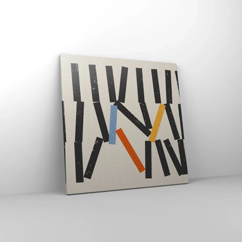 Bild auf Leinwand - Leinwandbild - Domino – Komposition - 60x60 cm