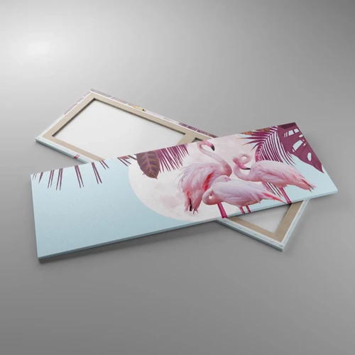 Bild auf Leinwand - Leinwandbild - Drei Vogelgnaden - 140x50 cm