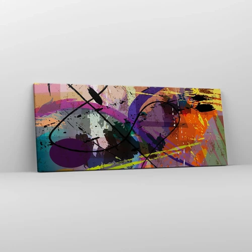 Bild auf Leinwand - Leinwandbild - Du kannst geradeaus oder umhergehen - 100x40 cm