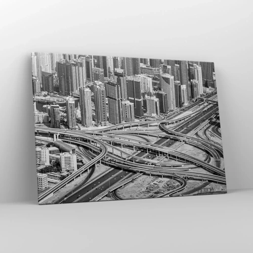 Bild auf Leinwand - Leinwandbild - Dubai - die unmögliche Stadt - 100x70 cm