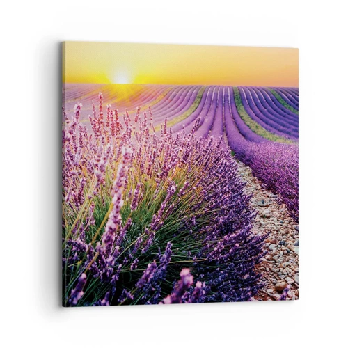 Bild auf Leinwand - Leinwandbild - Duftende Kornfelder - 70x70 cm