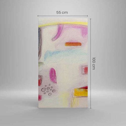 Bild auf Leinwand - Leinwandbild - Eher konvex als konkav oder flach - 55x100 cm