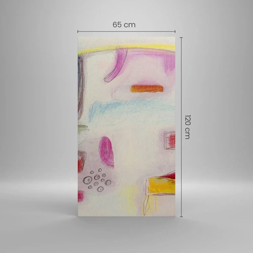 Bild auf Leinwand - Leinwandbild - Eher konvex als konkav oder flach - 65x120 cm