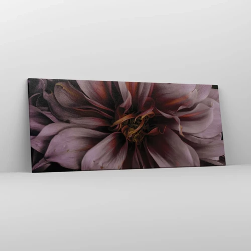 Bild auf Leinwand - Leinwandbild - Ein Blumenherz - 120x50 cm