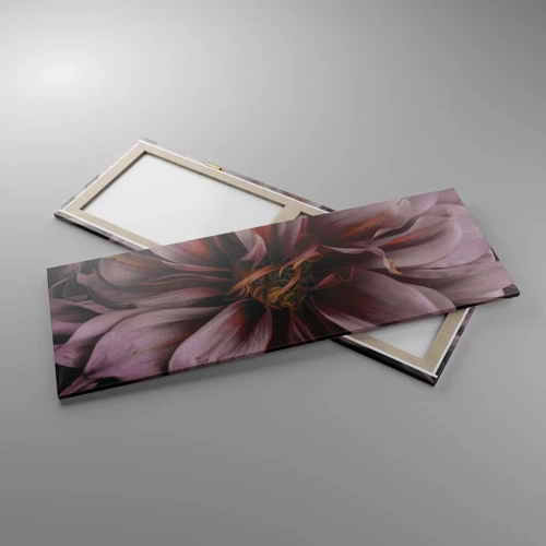 Bild auf Leinwand - Leinwandbild - Ein Blumenherz - 140x50 cm