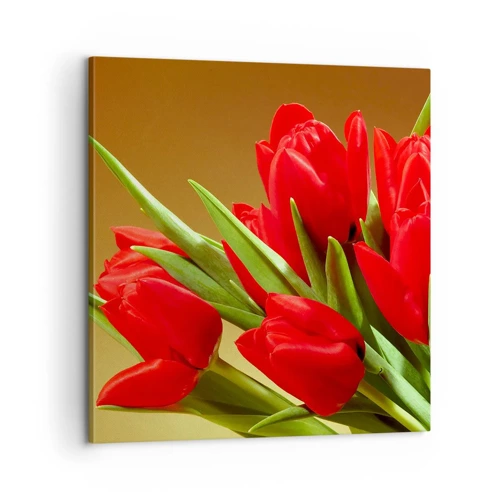 Bild auf Leinwand - Leinwandbild - Ein Haufen Frühlingsfreude - 60x60 cm