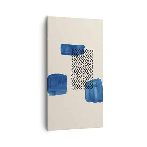 Bild auf Leinwand - Leinwandbild - Ein abstraktes Quartett - 55x100 cm