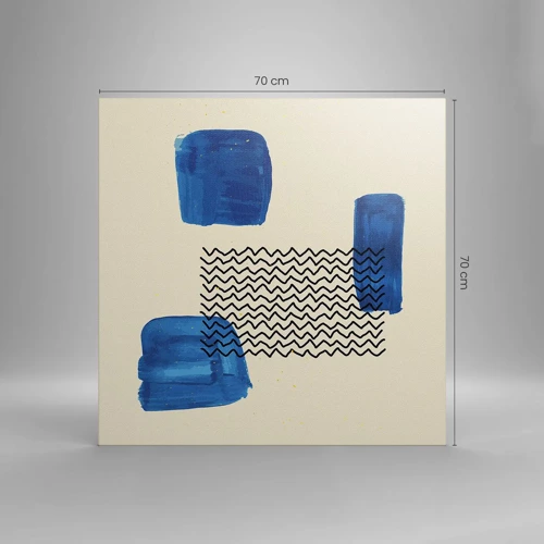 Bild auf Leinwand - Leinwandbild - Ein abstraktes Quartett - 70x70 cm