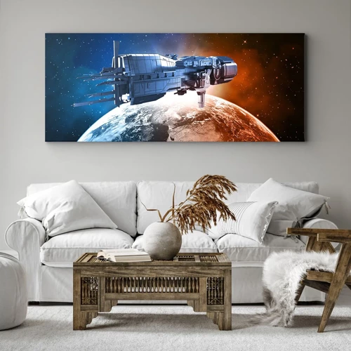 Bild auf Leinwand - Leinwandbild - Ein aufmerksamer Beobachter - 100x40 cm