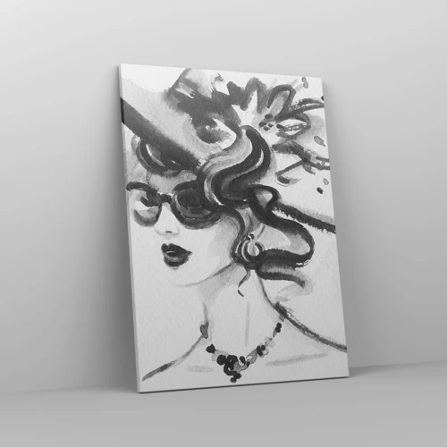 Bild auf Leinwand - Leinwandbild - Eine Dame mit Charakter - 50x70 cm