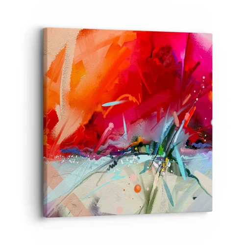 Bild auf Leinwand - Leinwandbild - Eine Explosion von Lichtern und Farben - 30x30 cm