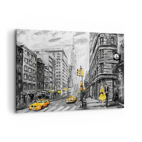 Bild auf Leinwand - Leinwandbild - Eine New Yorker Geschichte - 120x80 cm