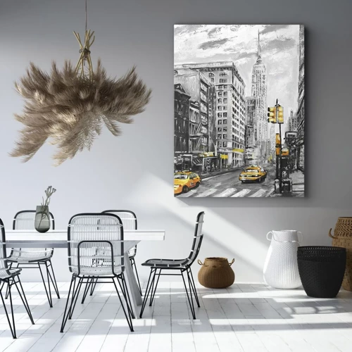 Bild auf Leinwand - Leinwandbild - Eine New Yorker Geschichte - 45x80 cm