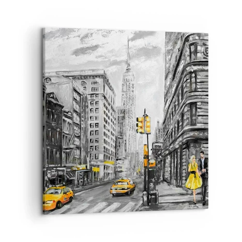 Bild auf Leinwand - Leinwandbild - Eine New Yorker Geschichte - 50x50 cm