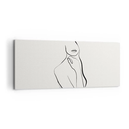 Bild auf Leinwand - Leinwandbild - Eine Welle der Melancholie - 120x50 cm