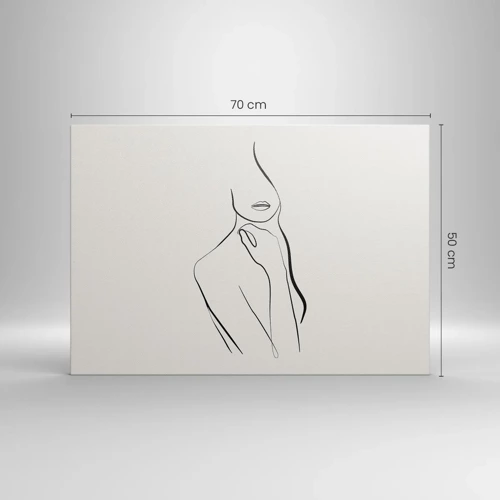 Bild auf Leinwand - Leinwandbild - Eine Welle der Melancholie - 70x50 cm