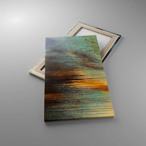 Bild auf Leinwand - Leinwandbild - Eine nicht zufällige farbenfrohe Komposition - 45x80 cm