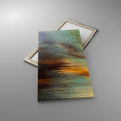 Bild auf Leinwand - Leinwandbild - Eine nicht zufällige farbenfrohe Komposition - 65x120 cm
