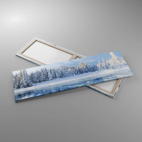 Bild auf Leinwand - Leinwandbild - Eine schillernde und kristallklare Aussicht - 160x50 cm