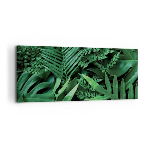 Bild auf Leinwand - Leinwandbild - Eingebettet ins Grüne - 120x50 cm