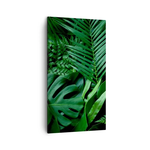 Bild auf Leinwand - Leinwandbild - Eingebettet ins Grüne - 45x80 cm