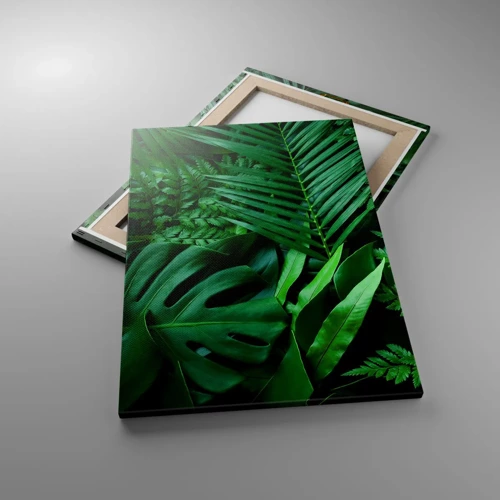 Bild auf Leinwand - Leinwandbild - Eingebettet ins Grüne - 50x70 cm