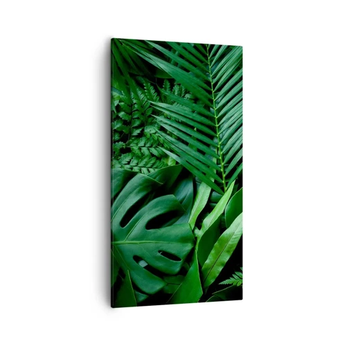 Bild auf Leinwand - Leinwandbild - Eingebettet ins Grüne - 55x100 cm