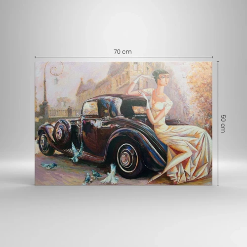 Bild auf Leinwand - Leinwandbild - Eleganz im Retro-Stil - 70x50 cm