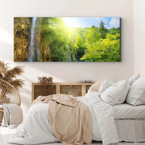 Bild auf Leinwand - Leinwandbild - Es muss Eden sein - 100x40 cm