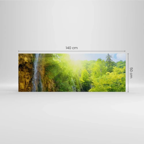 Bild auf Leinwand - Leinwandbild - Es muss Eden sein - 140x50 cm