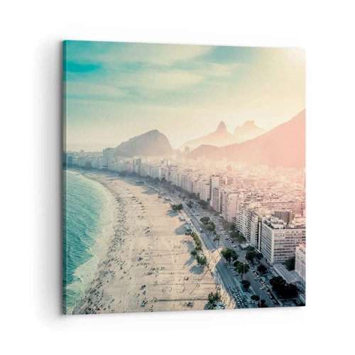 Bild auf Leinwand - Leinwandbild - Ewiger Urlaub in Rio - 60x60 cm