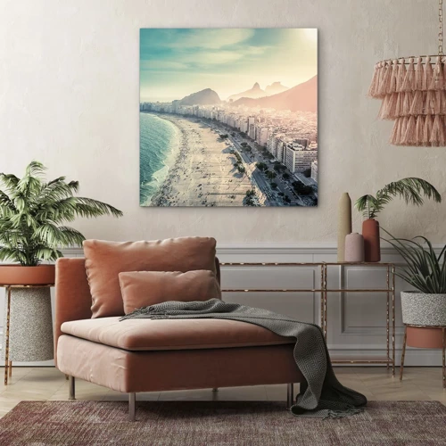 Bild auf Leinwand - Leinwandbild - Ewiger Urlaub in Rio - 60x60 cm