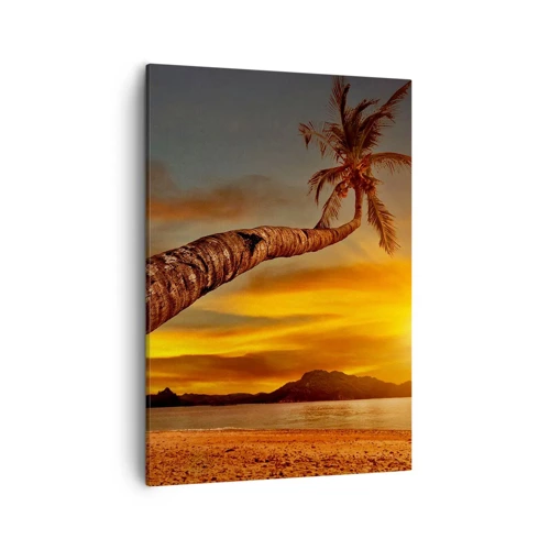 Bild auf Leinwand - Leinwandbild - Exotischer Urlaub, karibisches Abenteuer - 50x70 cm