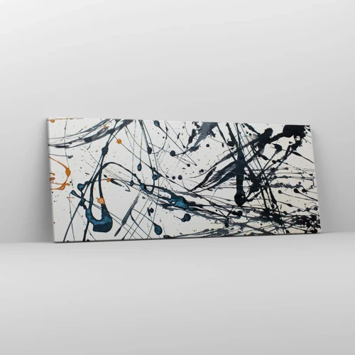 Bild auf Leinwand - Leinwandbild - Expressionistische Abstraktion - 100x40 cm