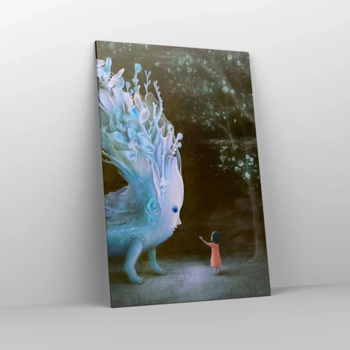 Bild auf Leinwand - Leinwandbild - Fantastisches Treffen - 80x120 cm