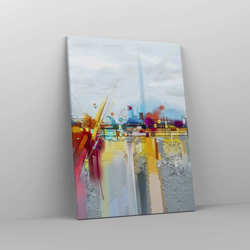 Bild auf Leinwand - Leinwandbild - Freudenbrücke über den Fluss des Lebens - 50x70 cm