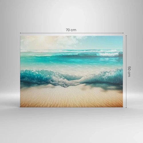 Bild auf Leinwand - Leinwandbild - Frieden des Ozeans - 70x50 cm