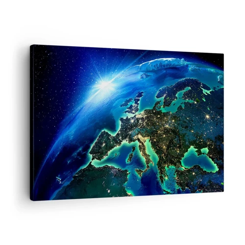 Bild auf Leinwand - Leinwandbild - Funkelndes Europa - 70x50 cm