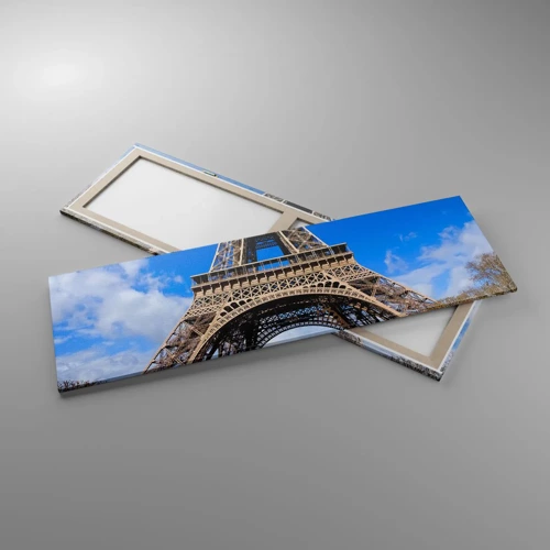 Bild auf Leinwand - Leinwandbild - Ganz Paris zu ihren Füßen - 160x50 cm